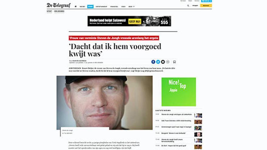 «De Telegraaf» «Pensava que l&#039;havia perdut per sempre»