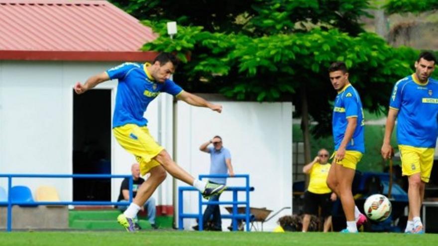 Entrenamiento de la UD Las Palmas, agosto 2014