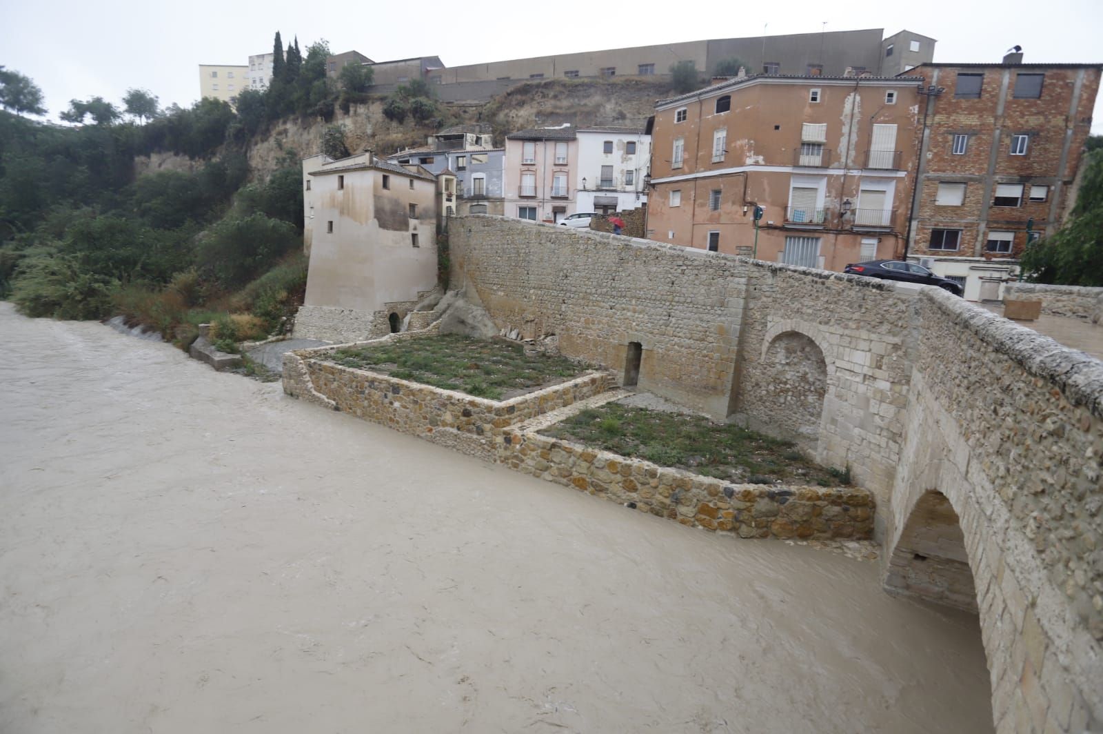 Así están siendo las lluvias torrenciales en Ontinyent