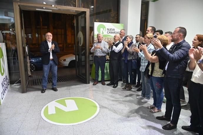 Noche electoral en Nueva Canarias, con euforia por los buenos resultados