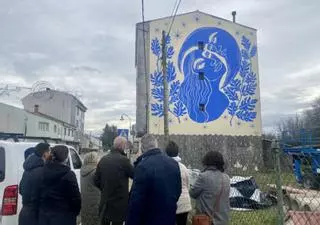 Curtis homenajea a la mujer con un mural en Teixeiro