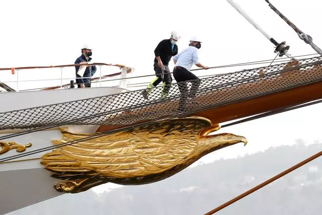 El "Sea Cloud Spirit" despliega sus velas