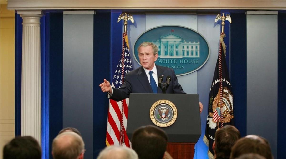 zentauroepp37477905 file photo   u s  president george w  bush makes a point dur170227172321