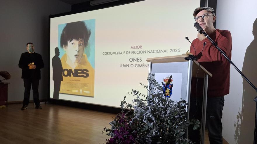 Juanjo Giménez, este sábado tras recoger su premio.