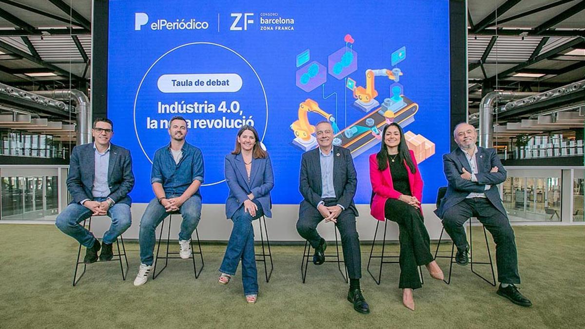 Participantes de la mesa redonda 'Indústria 4.0, la nova revolució'.