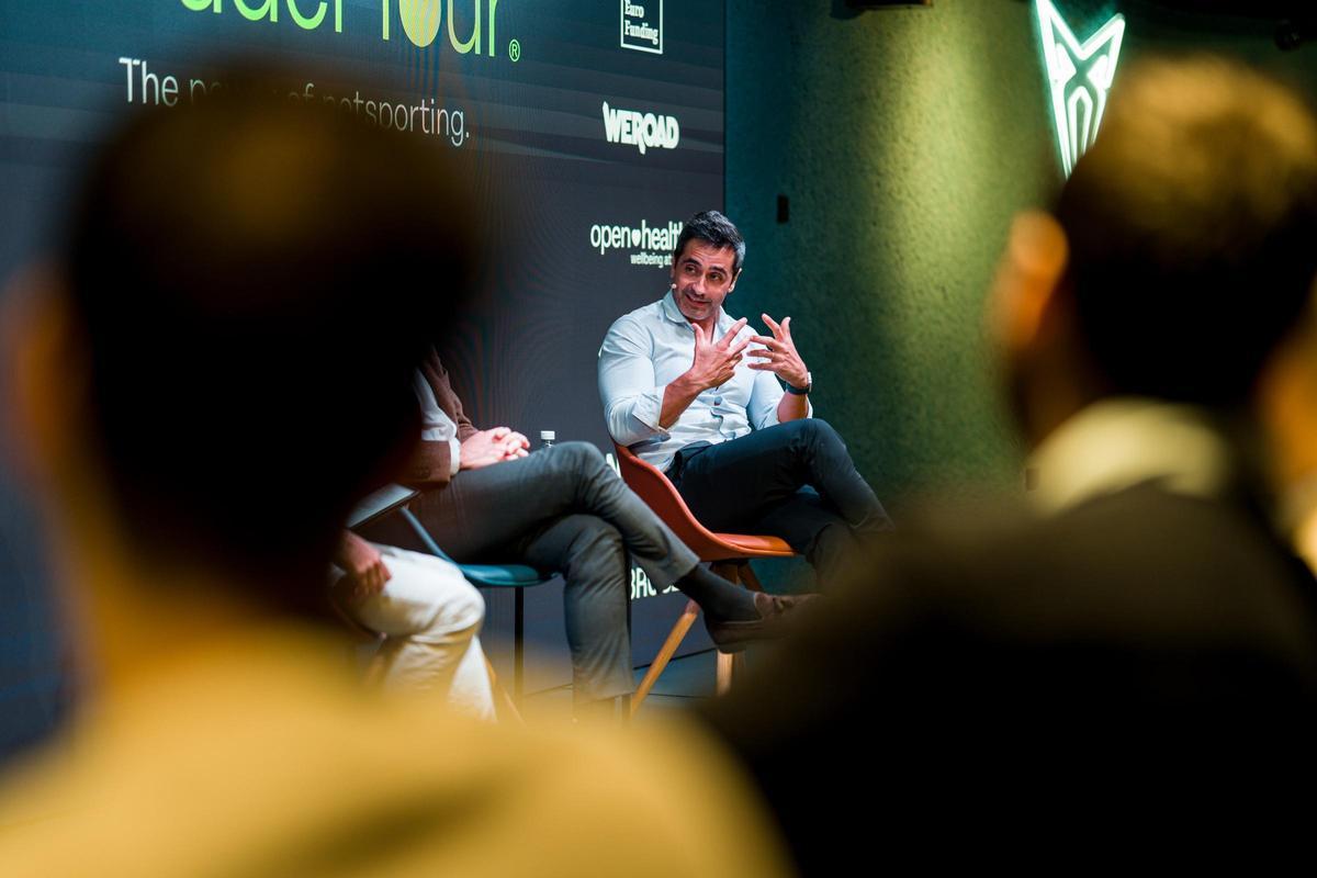 Manu Martín durante su intervención en el acto de Madrid