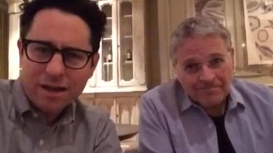 J.J. Abrams y Lawrence Kasdan.