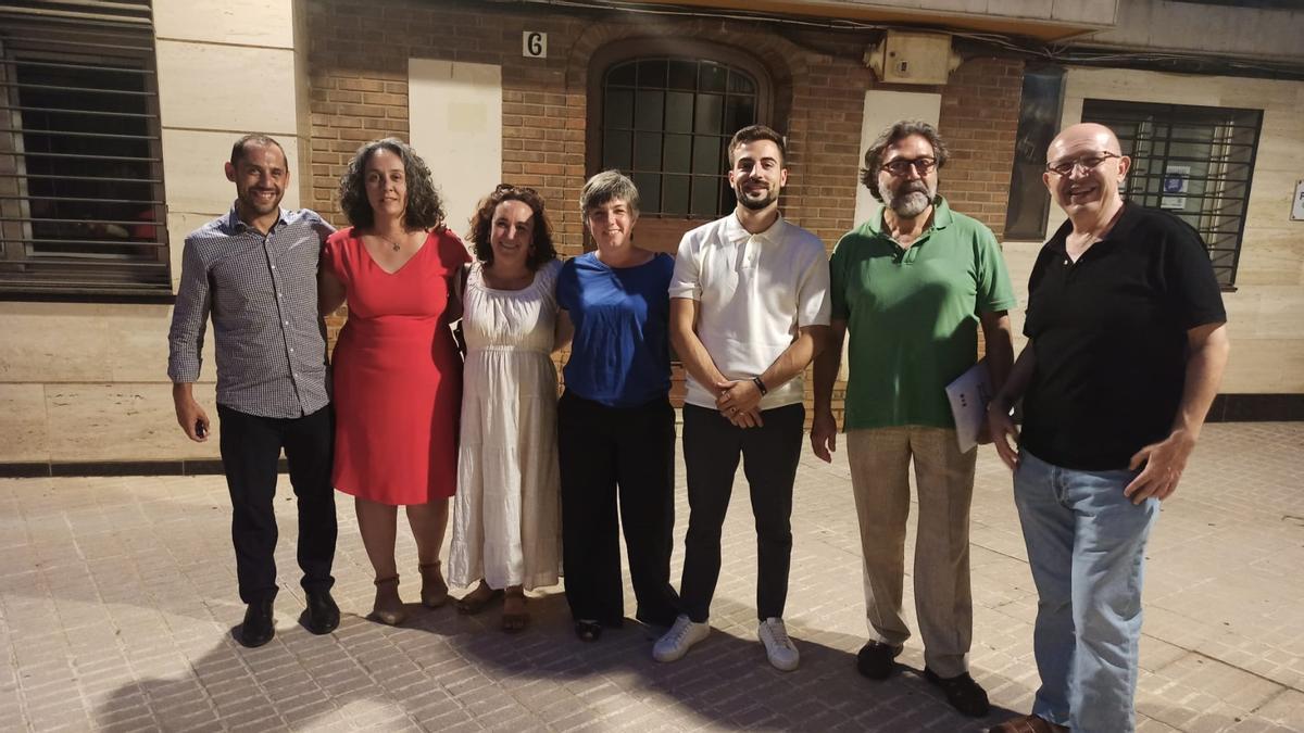 Candidatos de Por Andalucía esta noche electoral.