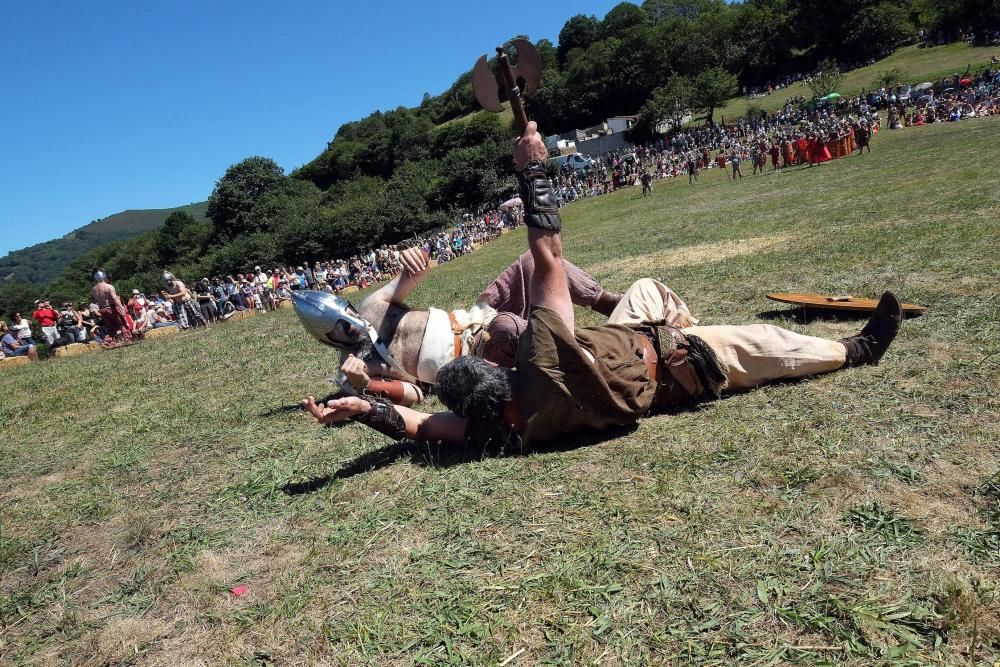 Batalla en la fiesta Astur romana en Carabanzo