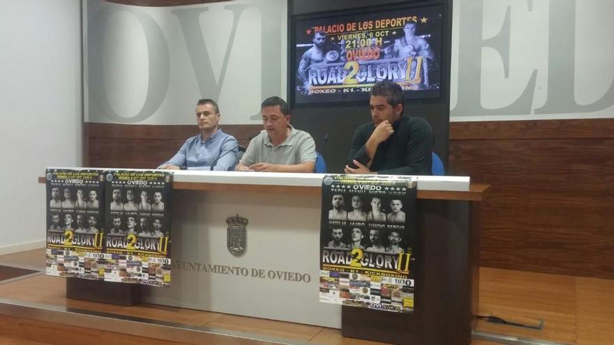 Por la izquierda, Aitor Nieto, Fernando Villacampa y Mario Cuerdo durante la presentación.