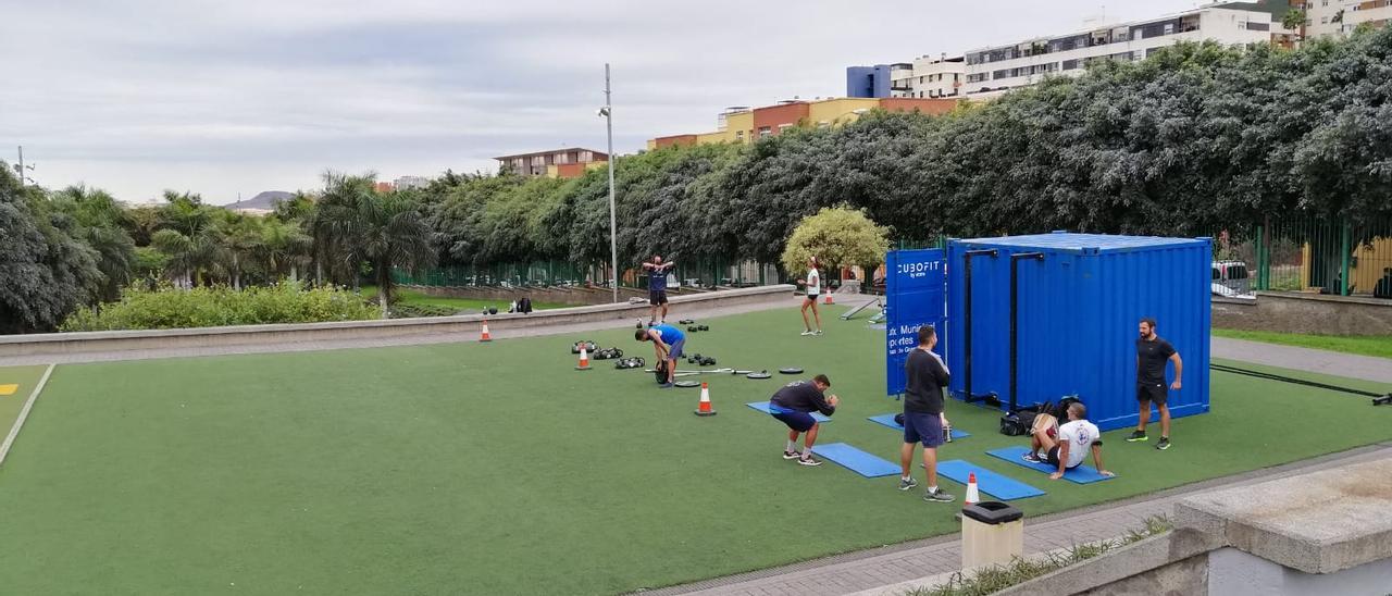 Canchas renovadas en Siete Palmas