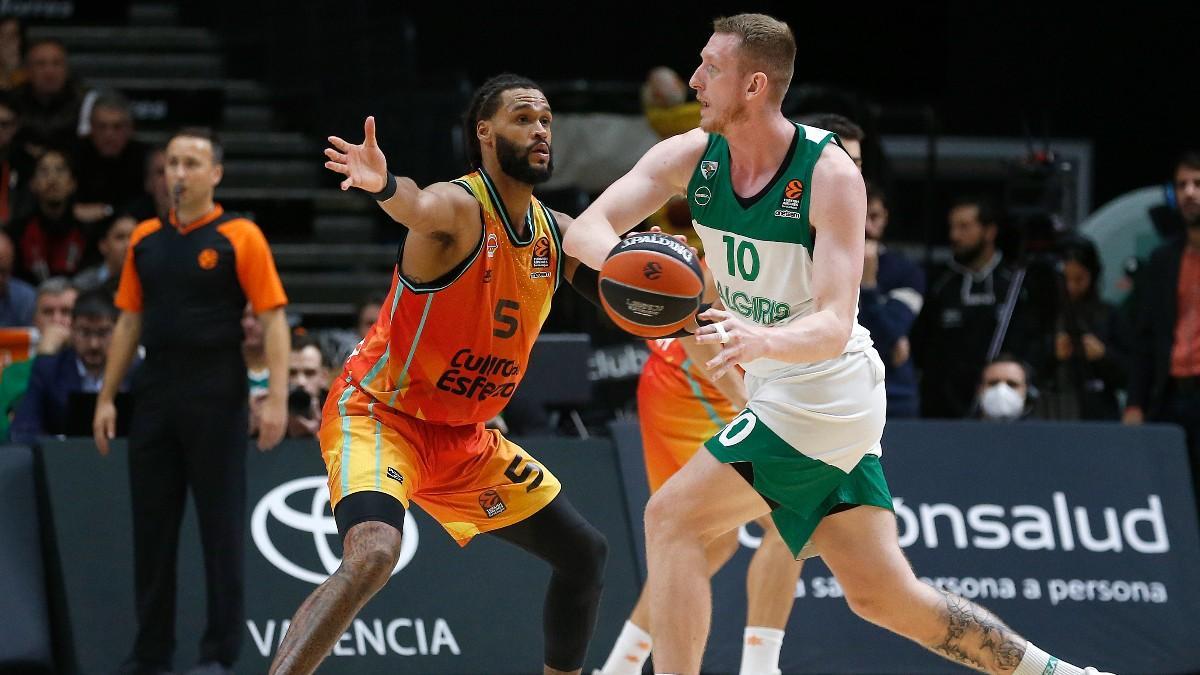 Imagen del choque entre el Valencia Basket y el Zalgiris