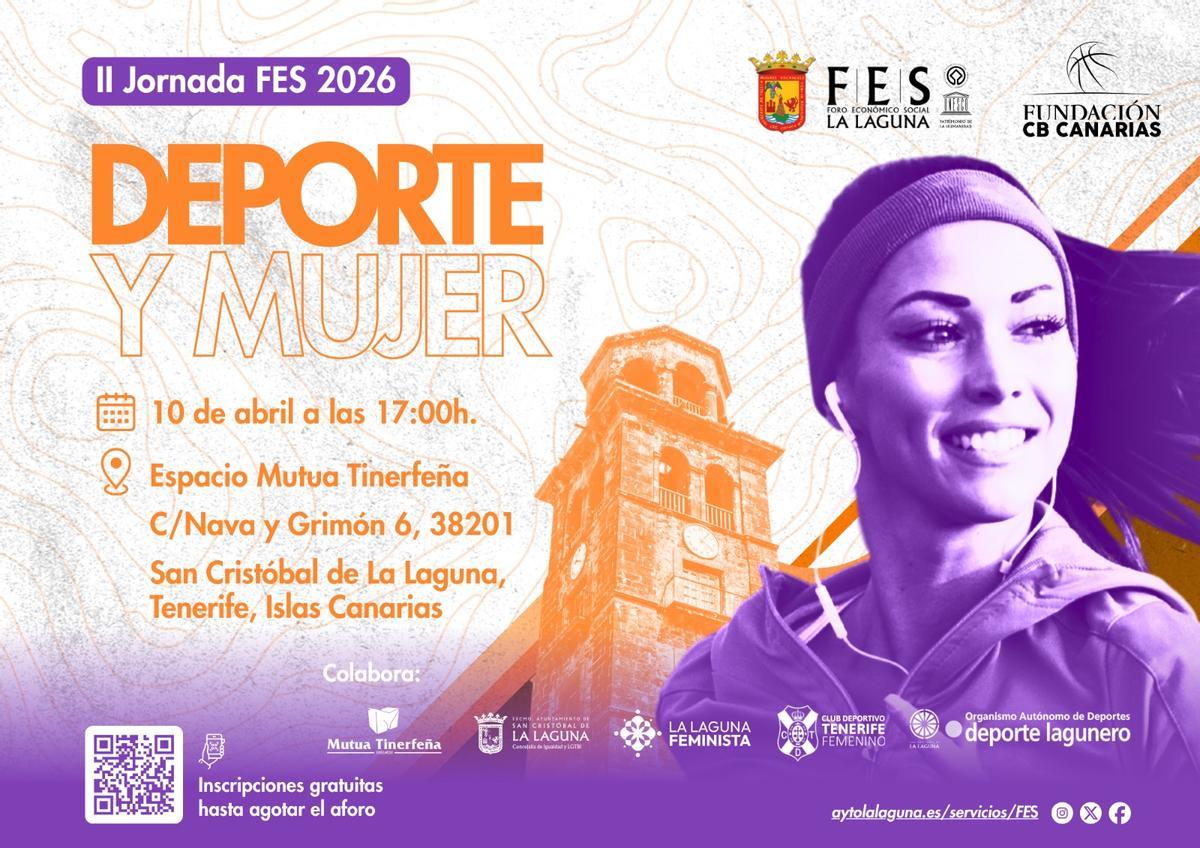Cartel de II Jornada FES 2026 ‘Deporte y Mujer’.