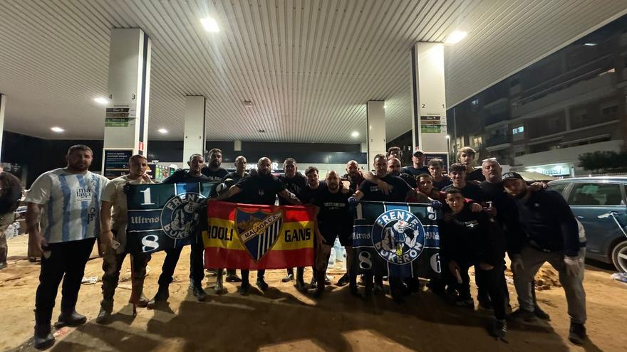 MÁLAGA CF | Fondo Sur despliega 7 furgonetas con toda la ayuda ...