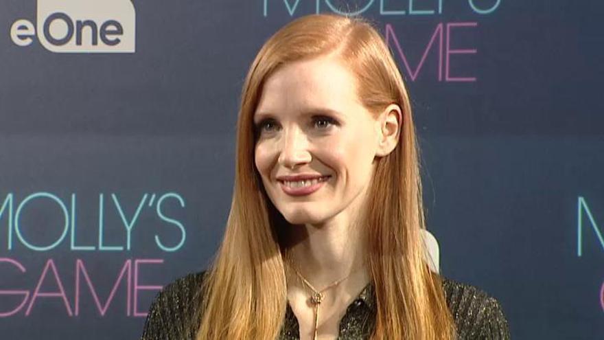 Jessica Chastain presenta en España "Molly’s Game"