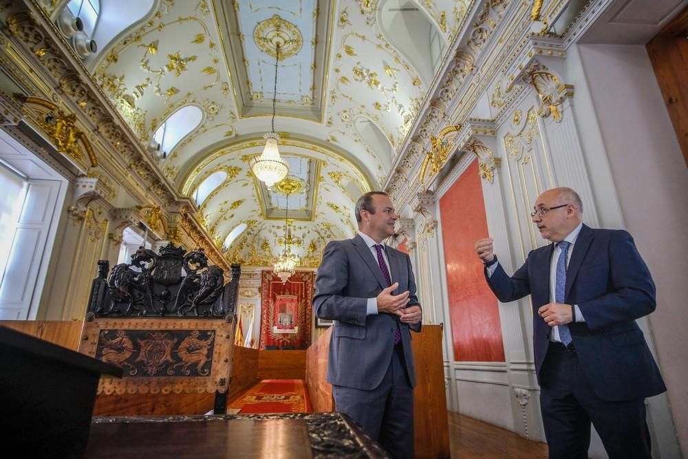 Visita oficial a Las Palmas de Gran Canaria del presidente del Cabildo, Antonio Morales