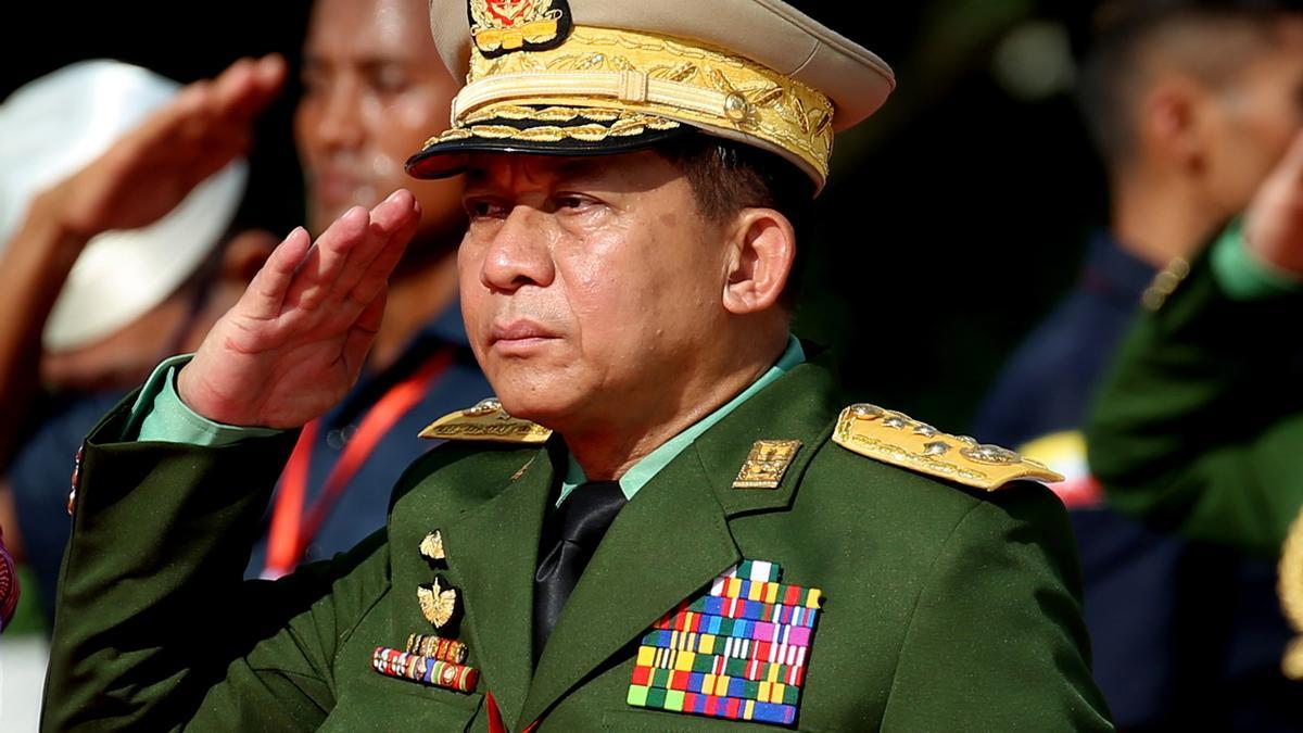 El jefe del Ejército de Birmania, Min Aung Hlaing.