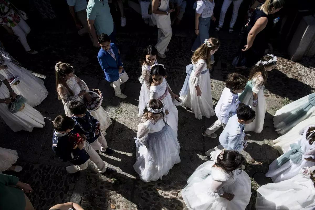 La procesión del Corpus Cristi en Cáceres, en 2024.