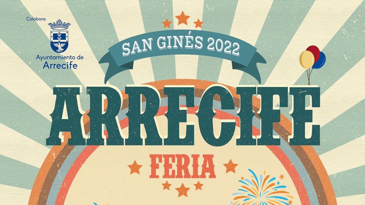 Cartel de la feria de atracciones de San Ginés 2022.
