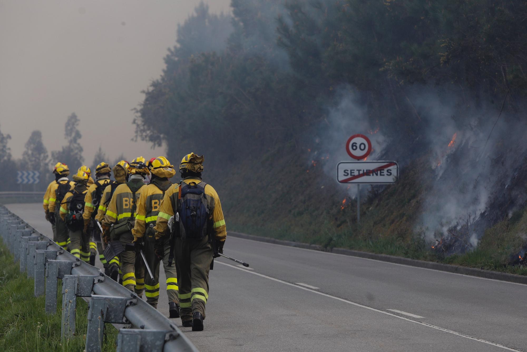 EN IMÁGENES: Gran oleada de incendios en Asturias