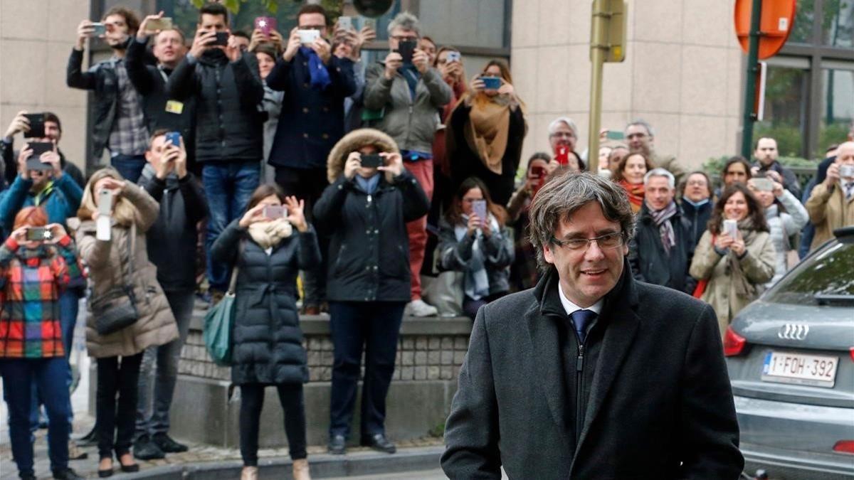 Carles Puigdemont, en Bruselas, el pasado 31 de octubre.