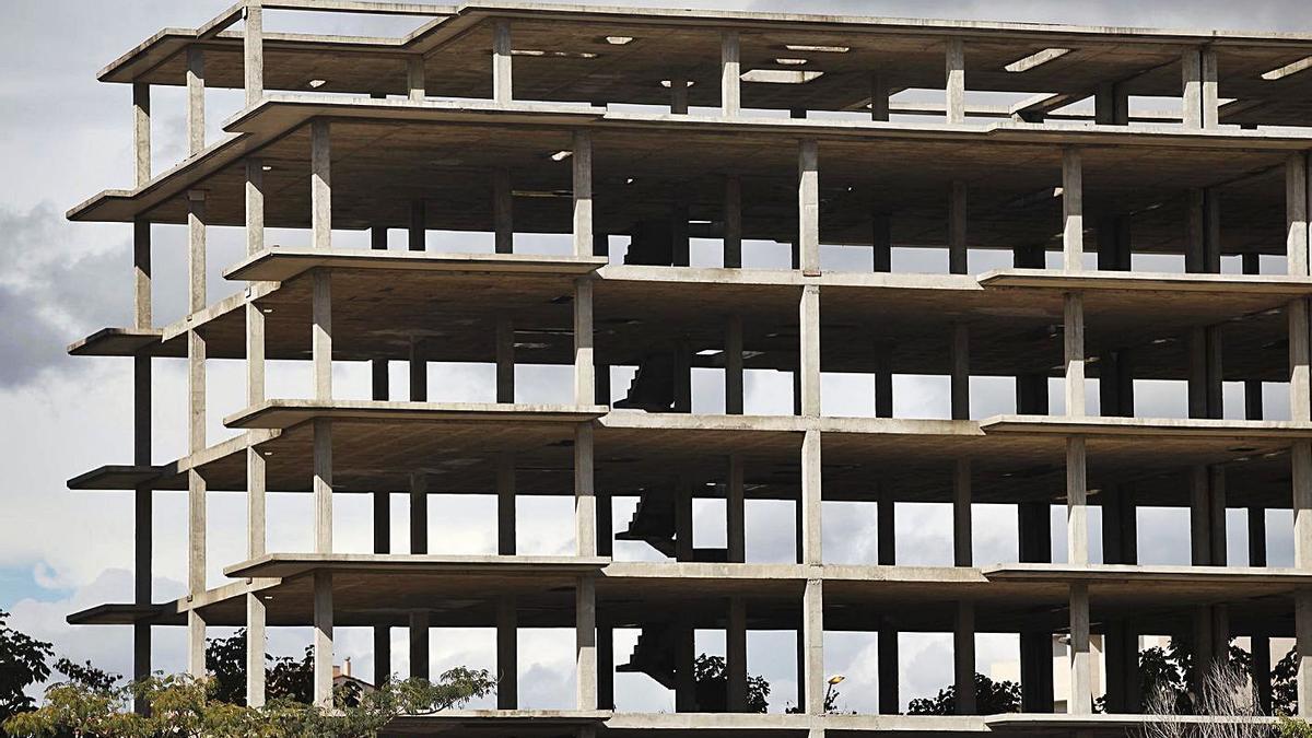 Habitatges en construcció, en una imatge d’arxiu