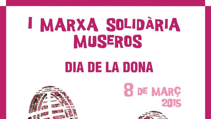 Cartel Marcha solidaria en Museros.