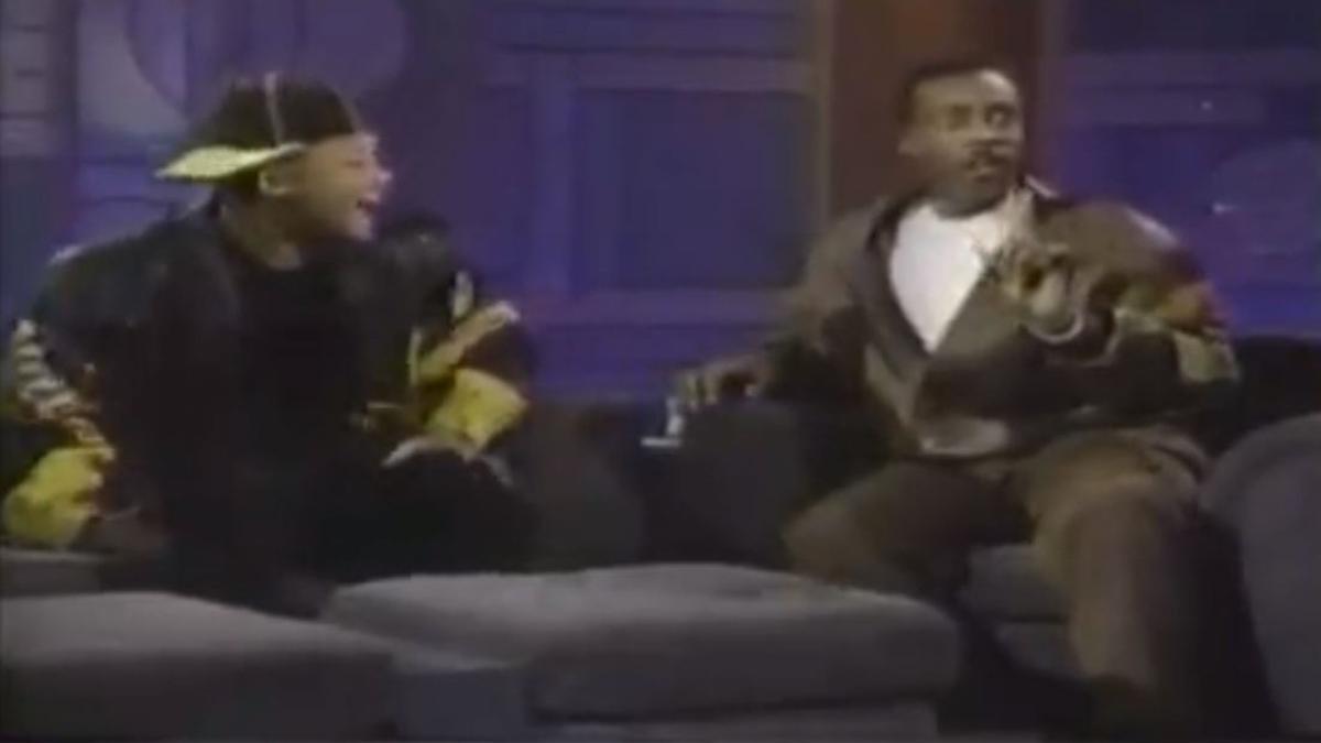 Will Smith burlándose de un calvo en televisión