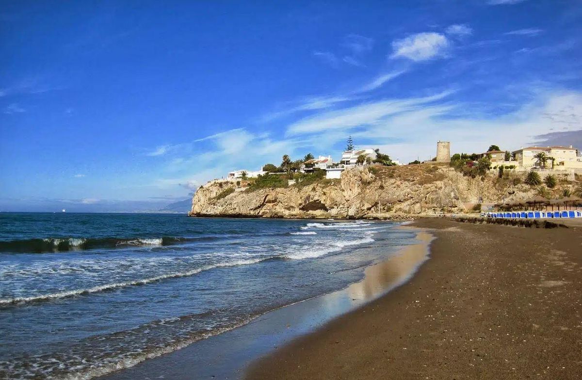 Vista del litoral de Rincón de la Victoria.