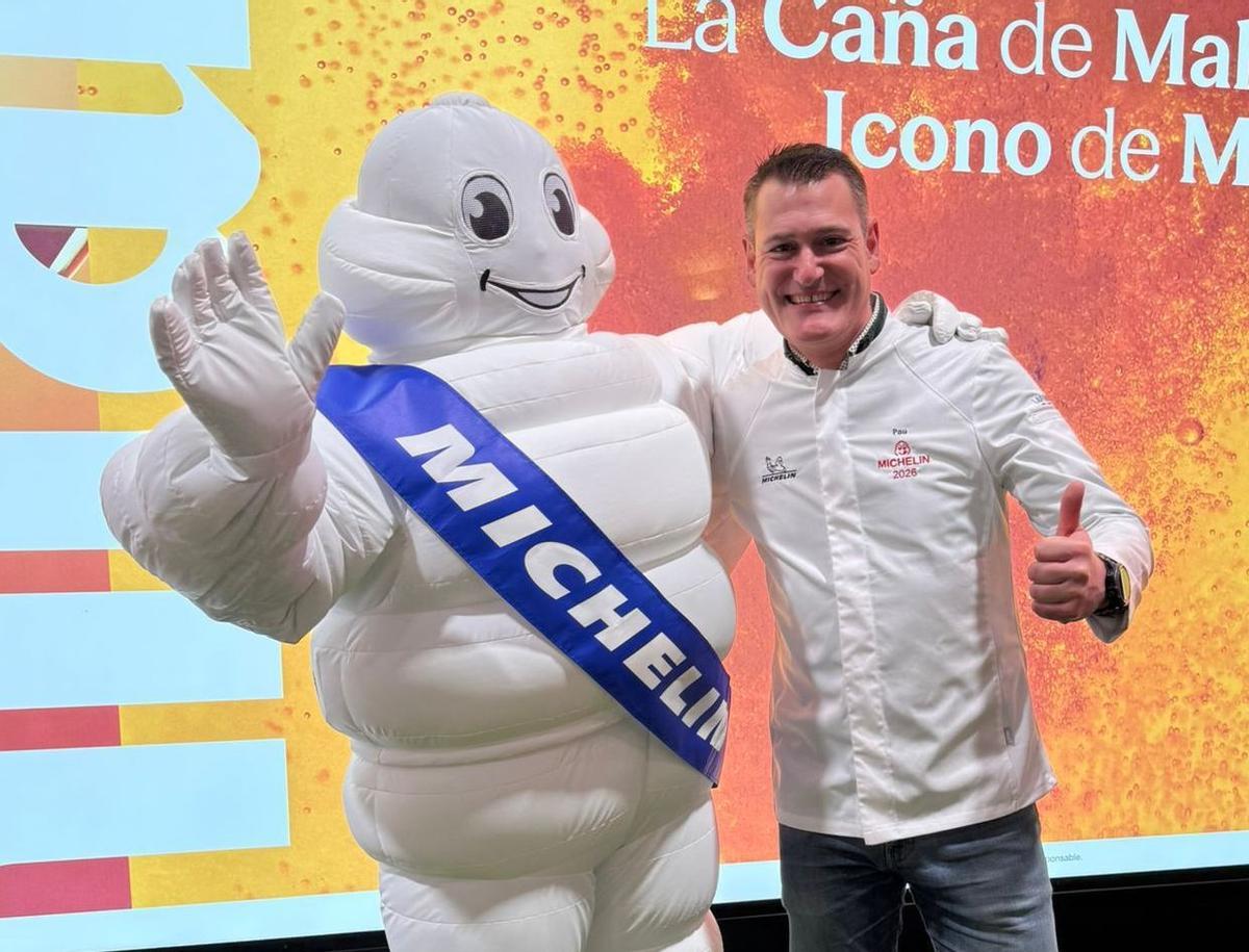 El chef Roberto Pau, en la reciente gala de Michelin.