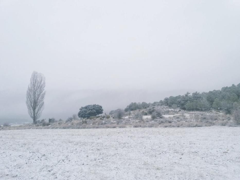 Nieve en las zonas altas de la Región