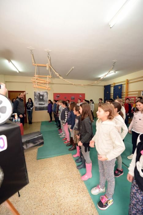 Casting de Alberto Rodríguez en el Colegio Liceo de Mieres