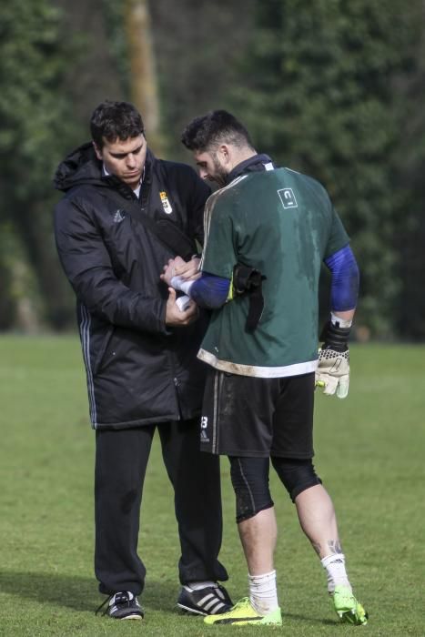 Entrenamiento del Real Oviedo en El Requexón