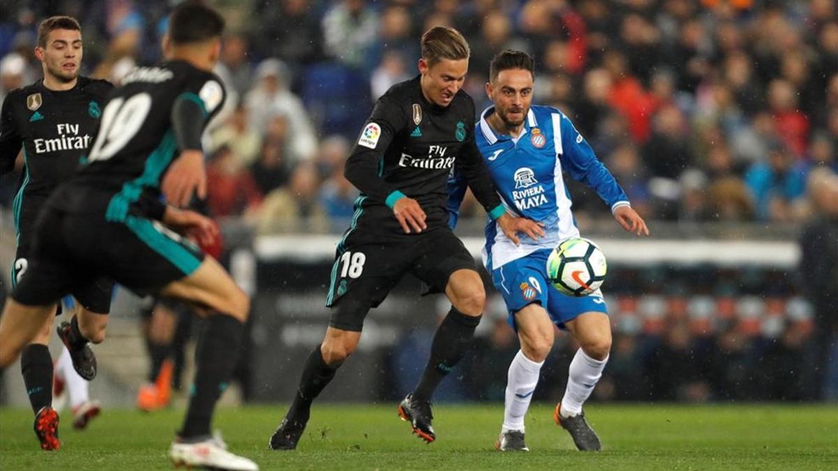 Marcos Llorente tuvo mucho trabajo por su zona