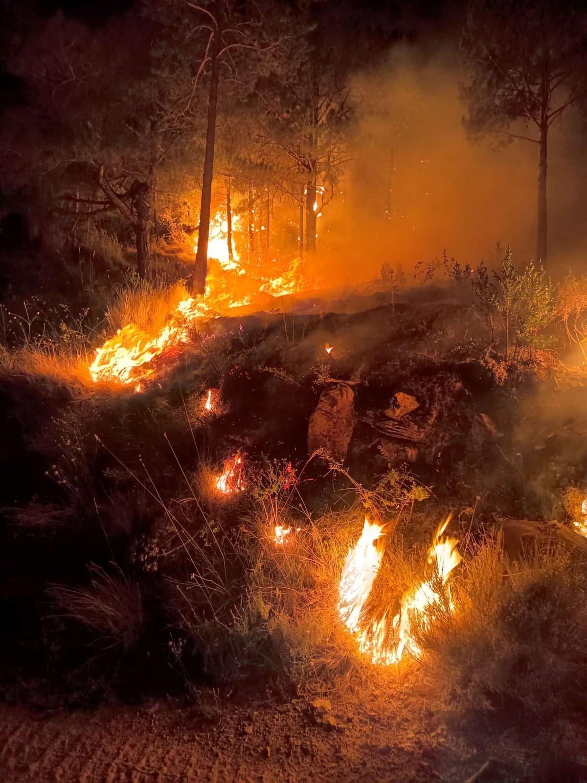 Incendio de Las Peñas de Riglos