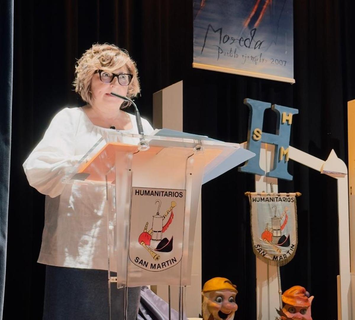 Rosa Roces, durante el pregón.