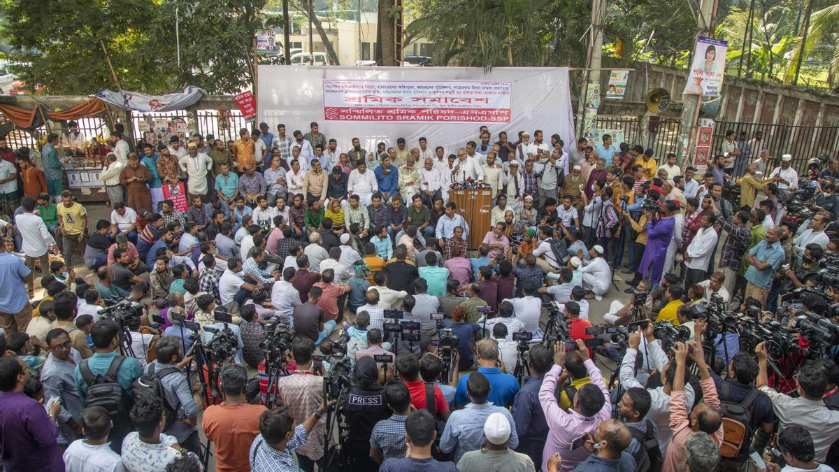 Ciudadanos en Bangladesh.