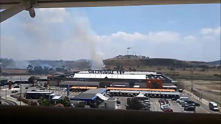 Incendio en Cáceres