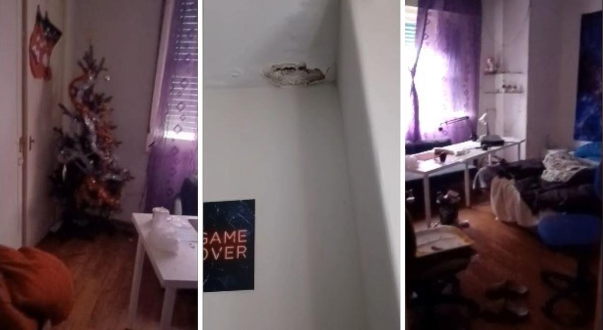 Tres instantáneas de diferentes estancias del piso.