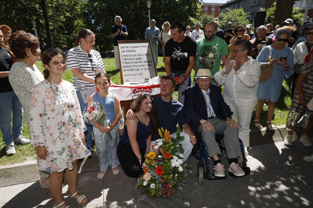 En imágenes: el homenaje de Gijón a "Los Collacios"