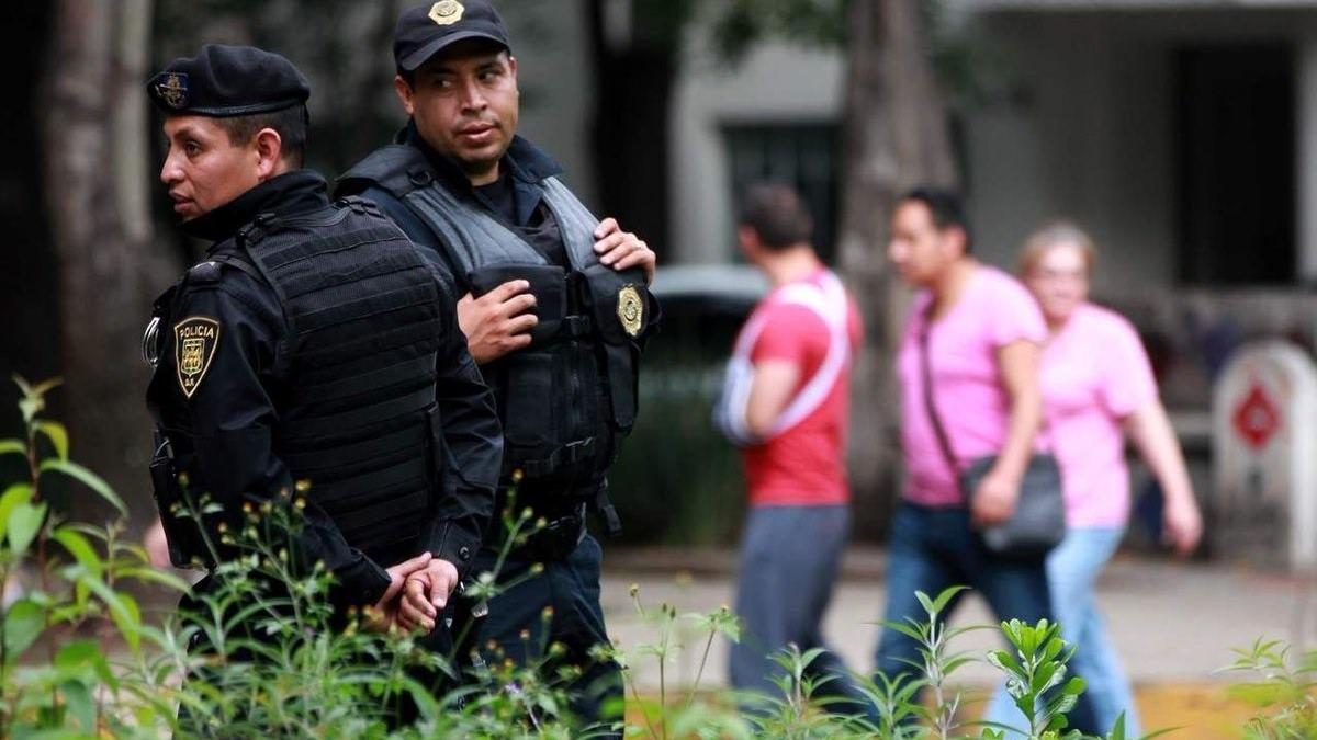 Agentes de policía de Ciudad de México.