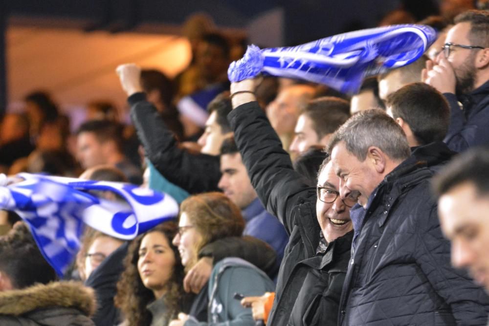 La afición celebró el triunfo ante el Leganés