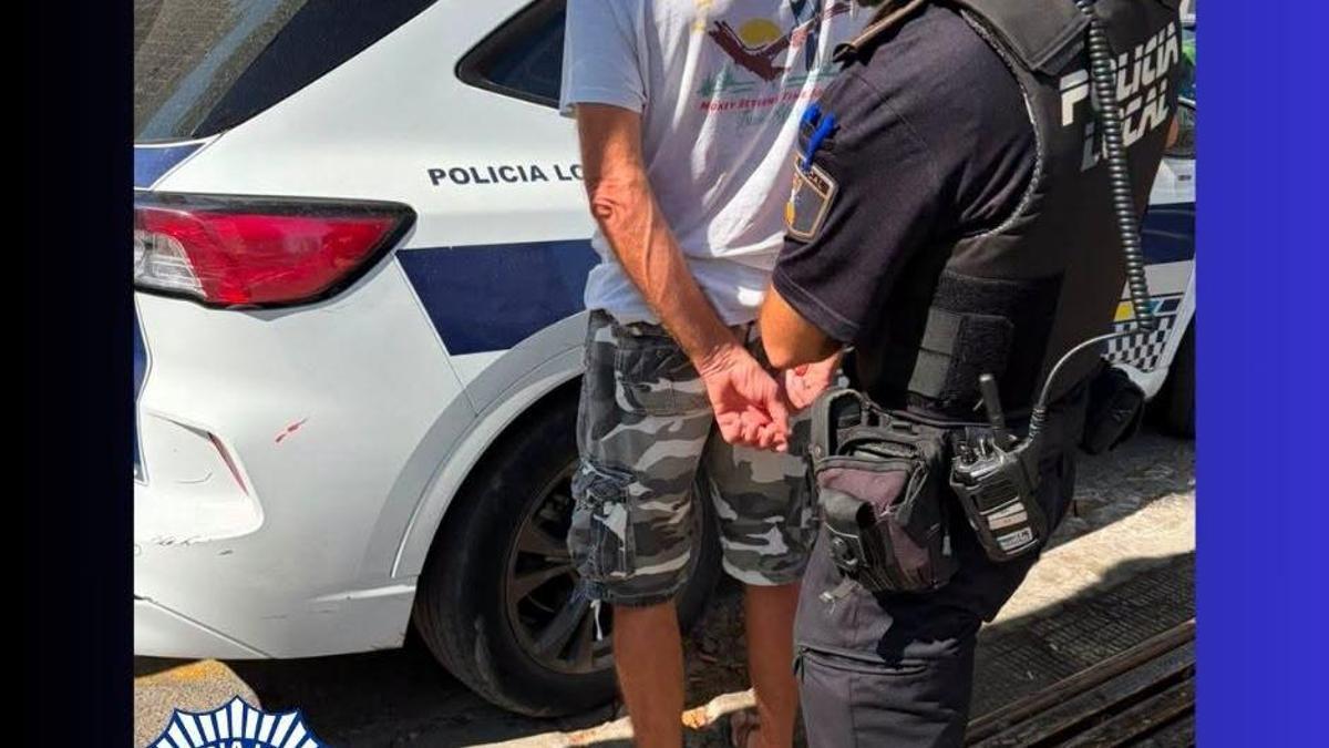 Momento de la detención.