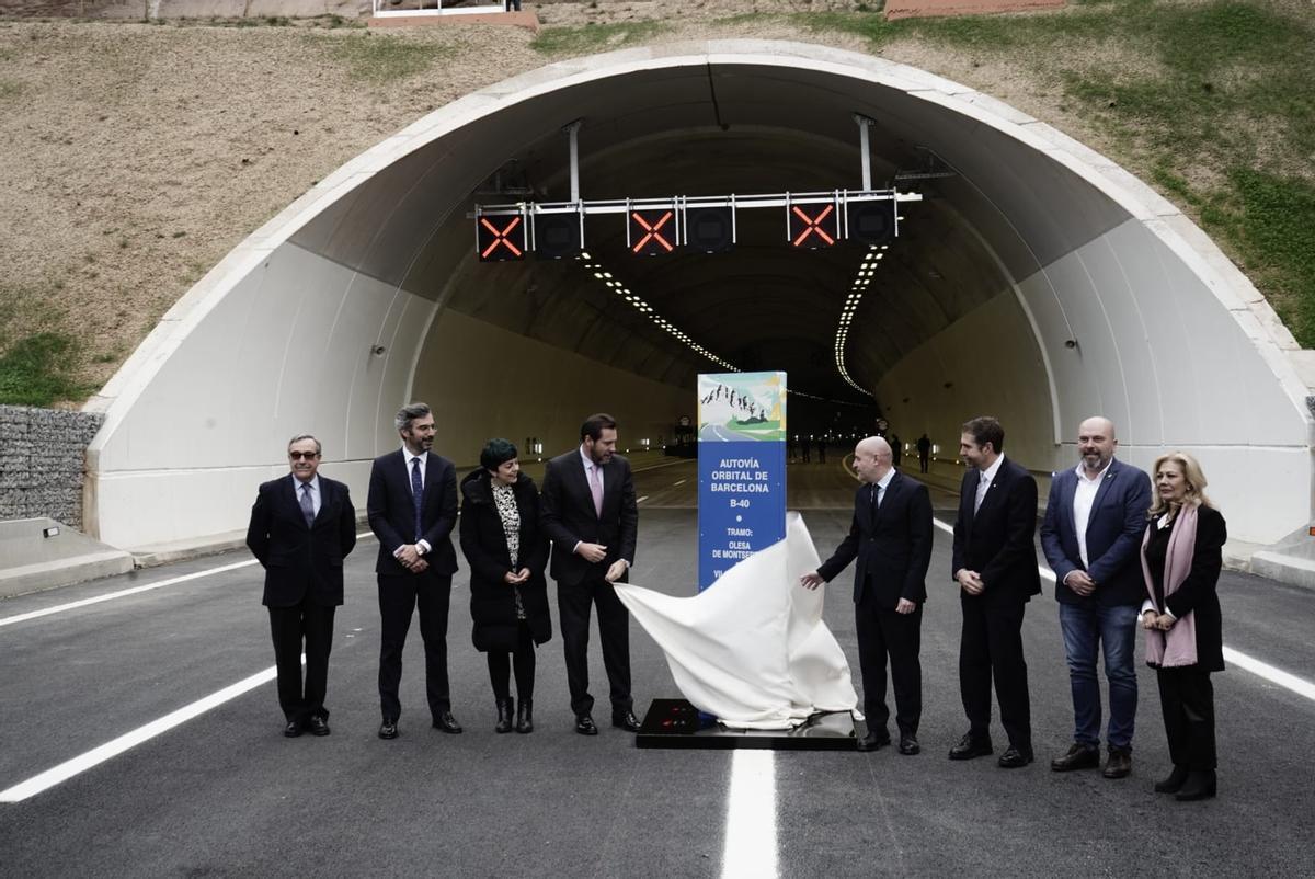 El moment d'inaugura el nou tram de 6,1 quilòmetres i gairebé 300 milions d'inversió