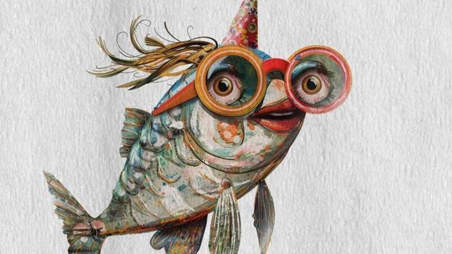 Detalle del cartel de la Feria de la Sardina de Palma