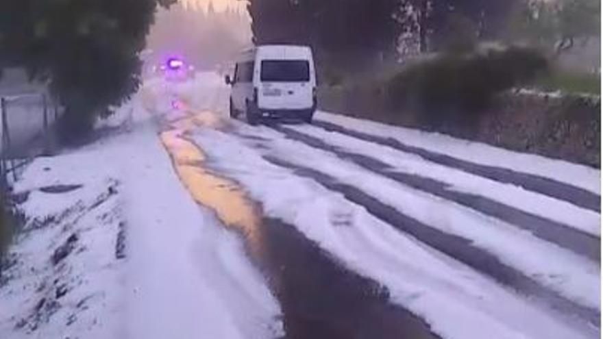 Granizo en Puigpunyent