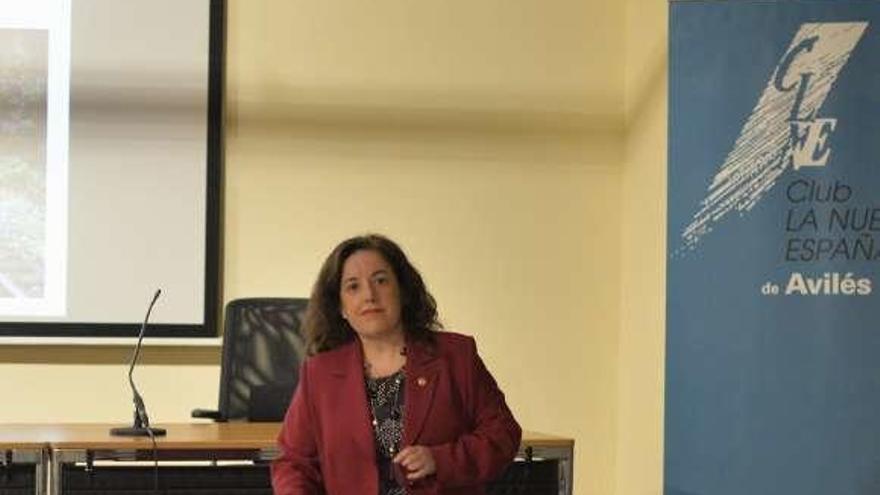 Mónica Rodríguez Fernández, ayer, en el palacio de Valdecarzana.