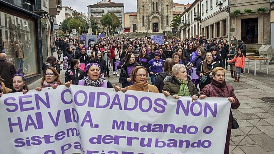 Manifestación del 8-M en 2020 en la capital dezana.