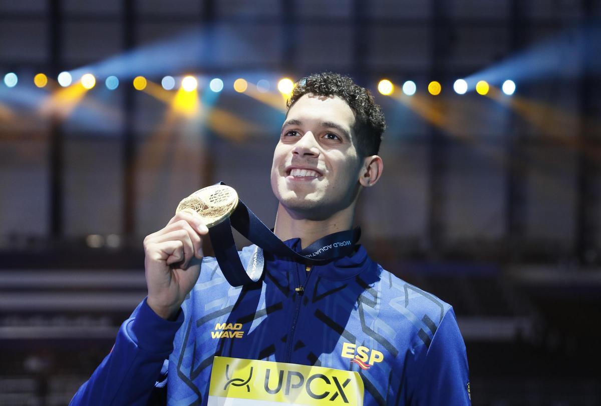 Hugo González, con el oro mundial logrado este año en Doha.