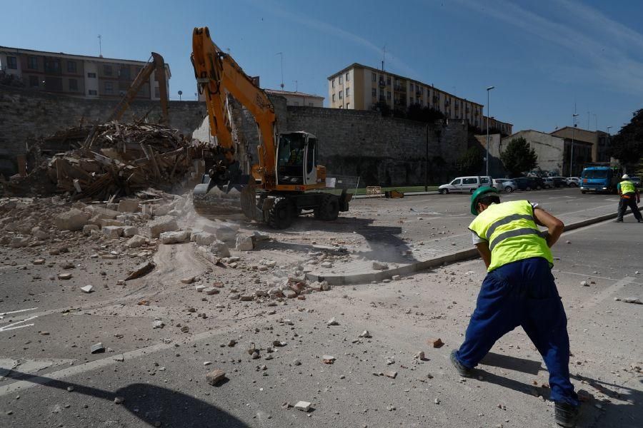 Derribo para liberar la muralla en Zamora